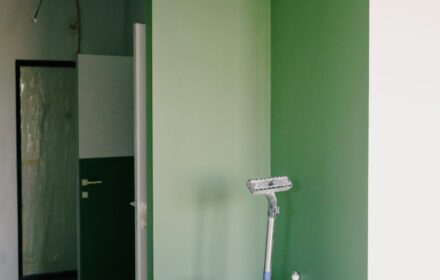 Final detail clean of a room after construction, ready to move in